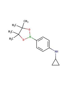 Astatech 4-(CYCLOPROPYLAMINO)PHENYLBORONIC ACID PINACOL ESTER; 1G; Purity 95%; MDL-MFCD32660730
